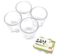 Korean Soju Shot Glasses Set, Also for Whiskey,Tequila,and Liquor, Dishwasher Safe Clarity Glassware, 1.7 oz (4PCS)