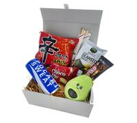 Korean Stress-Relief Snack Hamper | Comfort Food Gift Box with Choice of Ramyun For Students, Friends & K-Drama Fans (Nongshim Shin Ramyun (Red))