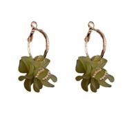 Korean style fashion super fairy temperament sweet petal earrings personalized niche design high-end versatile