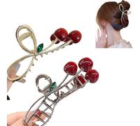 Korean Style Fruit Hair Claw Clips Women Colorful Hairpins Fashion Cute Headwear Summer Accessories Elegant Hair Fem F7G9