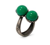 Korean Style Gemstone Hanbok Ring for Women - Adjustable Cherry Ring Traditional Korean Jewelry, Gift Box Option, Fashion Accessory for Daily & Special Occasions, Resin, No Gemstone