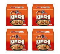 Korean Style Instant Ramen Noodle Variety Pack, 20 Pack (Toomba + Spicy Shin Ramyun + Tom Yum + Chapagetti + Kimchi) Chewy Noodles, Quick Meal (KIMCHI)