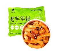 Korean Style Konjac Rice Cake, Ready To Eat Korean Rice Cakes, Vegan, Authentic Spicy Korean Street Food Snack, Easy To Cooking (Tomato flavor,5bags)