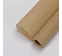Korean Style Linen Flower Wrapping Paper Roll 48x450cm Vintage Natural Bouquet Packaging DIY Craft Gift Wrap for Valentine Wedding Birthday Party (Khaki)