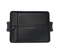 Korean-Style Non-Stick Smokeless Rectangular Grill Pan Baking Tray Barbecue Hot Plate for Indoor Outdoor BBQ