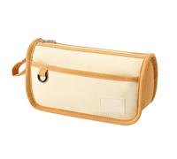 Korean Style Pen Case Aesthetic Pencil Bag Large Capacity Bag Canvas Organizer Pouch Korean Style Canvas Large Capacity