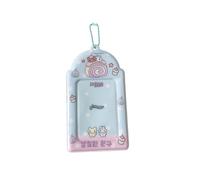 Korean-Style Photocard Keychain Pendant Credit Card Protective Holder for Students Identity Badges Girls' Stationery with Korean Popular