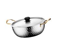 Korean Style Ramen Cooking Pot Stainless Steel Pot Backyard Party Practical Cookware Kitchen Essential Korean Noodle Cookware