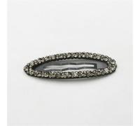 Korean Style Women's Hairpin with Diamond Accents - Fashionable Headdress for Simple Elegance and Bangs Side Clip(Gray)