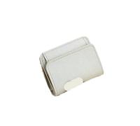 Korean Style Women's Wallet PU Solid Color Simple Purse Credit Card Storage Bag(Silver)