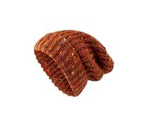 Korean Style Wool Hats Winter Multipurpose Rainbow Knitted Hats Large Head Circumference Warm Sweater Hats Partner Look Father Cap, orange, One Size