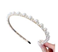 Korean Styles Acrylic Rhinestones Hairband With Faux Pearls Decoration Secure Grip Lightweight For Prom Event