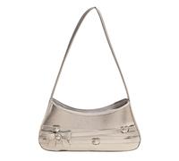 Korean Styles Armpit Shoulder Bag With Bows Decors Elegant Underarm Purse Evening Bags Handag For Commuting And Leisure PU Leather Shoulder Purse
