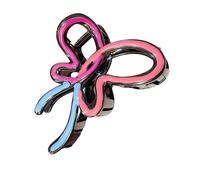 Korean Styles Bowtie Hair Clip Elegant Color Contrast Design Hair Claw Great For Lady Casual Outings And Formal Event