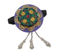 Korean Styles Floral Pearls Headband Comfortable And Stylish Hanbok Headwear Accessory For Festivals And Celebrations