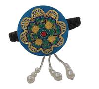 Korean Styles Floral Pearls Headband Comfortable And Stylish Hanbok Headwear Accessory For Festivals And Celebrations