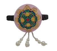 Korean Styles Floral Pearls Headband Comfortable And Stylish Hanbok Headwear Accessory For Festivals And Celebrations