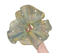 Korean Styles Hair Tie Styling Accessory with Pearls Decors Sheer Scrunchie for Women Girl Ancient Costume Enhancement Fashion Scrunchie for Women