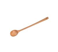 Korean Styles Natural Wood Cooking Spoon Long Handle for Hot Liquids Stirring Serving and Tasting Kitchens Essential Multipurpose Wooden Kitchens Spoon