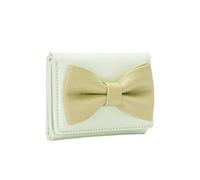 Korean Styles Short Wallet Card Holder Wallet Triufold Wallet PU Leather Coin Change Stylish For Daily Triufold Elegant Short Leather Money Change, Green, Mass Beauty