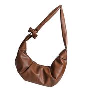 Korean Styles Shoulder Crossbody Bag For Women Trend Dumplings PU Leather Messengers Pleated Shopping Women Pu Leather Shoulder Crossbody Korean Styles Dumplings For Work
