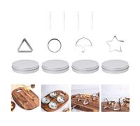 Korean Sugar Candy Making Tools, Biscuits Molds Sugar Game Kit,Sugar Game Cookies Cutters, Umbrella Triangle Star Round Baking Cake Molds for Christmas Party Favor (1set)