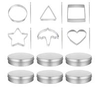 Korean Sugar Candy Making Tools, Sugar Cookie Mold Cookie Stamp Making Squid Candy Game Chocolate Molds Christmas Cookie Cutters Star Biscuit Cutters Wedding Cake Cookies Biscuit Stamp (18pcs)