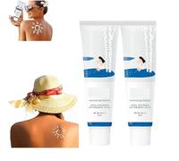 Korean Sunscreen,Birch-Juice Moisturizing Sunscreen SPF50+ PA++++,Moisturizing Sun Cream,Strong UV Protection,Moisturizing Essence (2pcs)