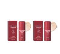 Korean Tone Adaptive Foundation Stick,Vitamin E Infused Moisturizing Makeup | Hyaluronic Acid Enriched Hydrating Makeup for All Skin Complexions, 12 Hour Stay Foundation for Daily Wear And Business Trips