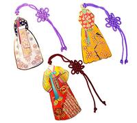 Korean Traditional Miniature Cool Bookmarks Souvenirs Gifts for student kids adults wife friends - Coolest metal unique color designs Bookmark pack (Woman's Hanbok 3 pack)