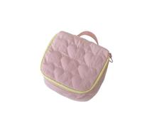 Korean Version Cute Love Makeup Bag Large Capacity Portable Travel Handbag Wash Bag(Pink)