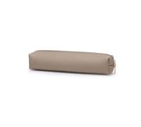 Korean version of college student texture pen bag ins simple retro men and women junior high school small capacity gift stationery bag pu leather (s, Khaki), Khaki, Small