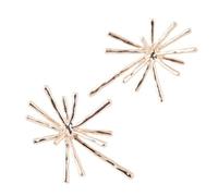 Korean version of the fashion snowflake fireworks bloom exaggerated temperament earrings