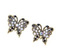 Korean version of the fashion sweet OL flash exquisite butterfly personality earrings