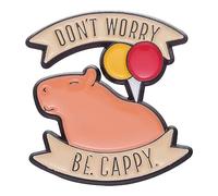 Korean Version Roman Brooch Cartoon Enamel Little Capybara Style Letters Series Metal Brooch Clothing Accessories Enamel Lapel Pins For Backpacks For Women