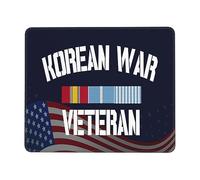 Korean War Veteran Pride Korea Service Ribbon Mouse Pad Smooth Mousepads Portable Mouse Mat For Laptop Work Gaming 25X30Cm