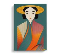 Korean Woman Canvas Print | Gallery Wrapped 30mm Frame Wall Art | 30x20 inches | Ready to Hang | Modern People Picture | Living Room Bedroom Lounge Office