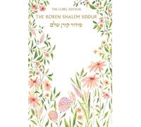 Koren Shalem Siddur with tabs, Compact HC, Floral Cover by Adena of Adena Fine Art