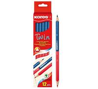 Kores coloured pencil, twin jumbo, 3-edge, 3 mm, 6 pieces, blue / red, red/blue, 1