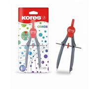 Kores - Compass - Cirkos Plastic Compass in Blister - Compass Maths, School Supplies, Back to School Supplies, School Compass, Compass Drawing - Set of 1