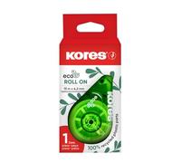 Kores - Correction Tape - Eco Roll On Correction Tape Roller, Instant Correction, 15m x 4,2mm - Back to School Supplies, Strong Correction Tape - Pack of 1