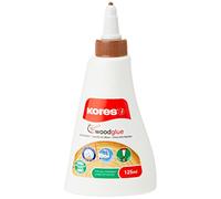 Kores - White Liquid Wood Glue, Strong-Hold Adhesive Craft Glue, Safe and Non-Toxic, for Arts and Crafts and DIY, Pack of 1 x 125ml, 125ml, Wood