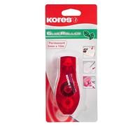 Kores - Glue Roller - Permanent Double Sided Glue Tape - 8mm x 10m - Double Sided Tape, University Essentials, School Supplies, Roller Glue - Pack of 1