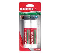 Kores - Glue Stick - Strong Hold White Adhesive Craft Glue, Safe, Non-Toxic - Back to School Stationery, Stationery Supplies, Office Supplies - Pack of 2x 20g