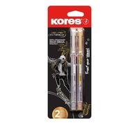 Kores K11 Metallic Gel Pens, Gold and Silver, 2 Pieces