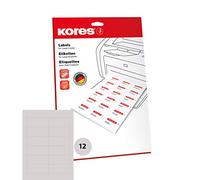 Kores L9742.25 9.7 x 4.23 cm A4 Universal Labels - White (Pack of 25 Sheets)