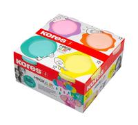Kores - Magik Clay Pastel - Air Dry Clay - Light, Easily Moldable, No Baking Clay - Air Dry Clay for Kids, Modelling Clay, Air-Dry Clay, Coloured Clay - Set of 4 x 40g