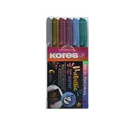 KORES - Pastel Marker Pens - Brush Tip Marker Pens - Soft Brush Tip, Water Based Ink - Colouring Pens, Brush Pens for Colouring, Art Supplies, Pastel Stationery - Set of 6