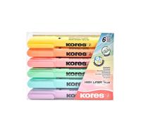 Kores - Pastel Highlighter Pens - High Liner Plus, Water Based-Ink Highlighter P