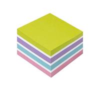 Kores - Pastel Sticky Notes - Eco Cubo, Self-Stick Notes, Memo Block, Notepad, School Supplies, Teacher Supplies, Office Supplies - 75 x 75mm, Pack of 1 x 450 Sheets